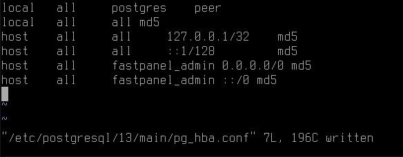 PostgreSQL privileges configuration example