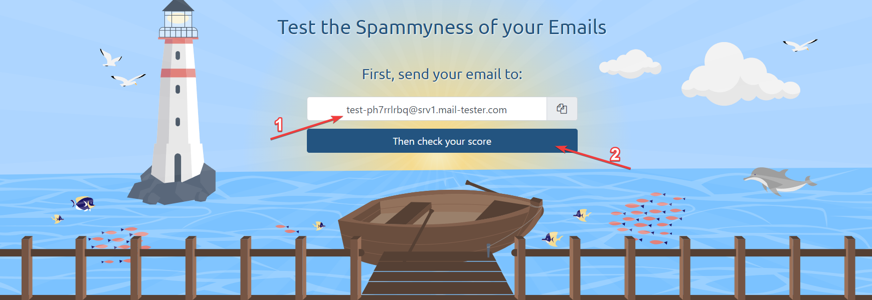 Test your mail with mail-tester