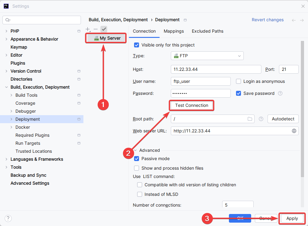 Configure FTP3