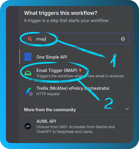 Přidání Email Triggeru