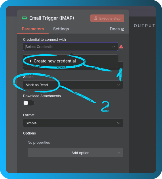 Create new credentials